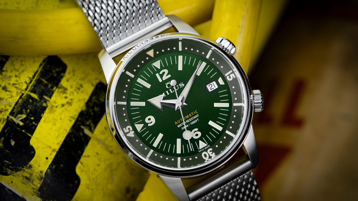 The Archimèdes by Milus 41mm is a masterpiece designed for those who embrace the depths. Featuring a captivating green dial and robust Swiss engineering, this timepiece is more than a watch—it’s a trusted companion for every adventure.