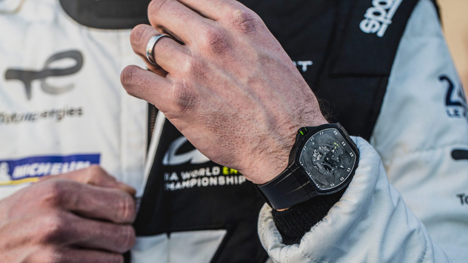 BL-Endurance Hyperblack watch made out the brakes of the Peugeot 9X8 Hypercar worn by Lorige ambassador Paul Di Resta. – ©Lorige