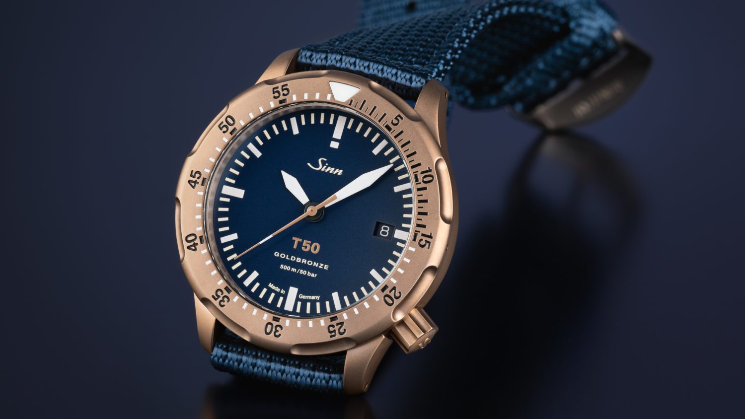 T50 GOLDBRONZE B – The diver’s watch made from patented GOLDBRONZE 125