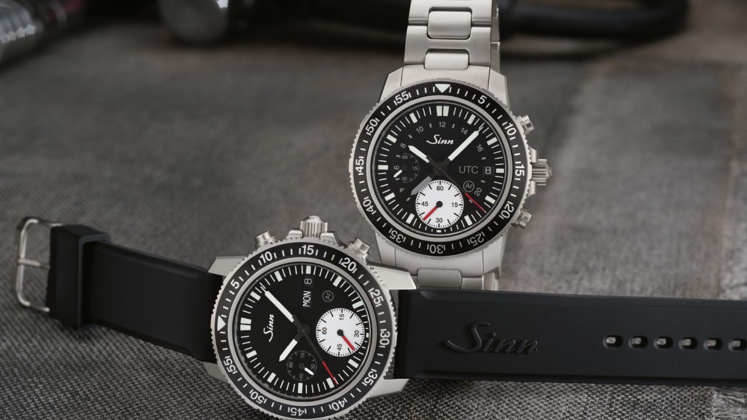 613 St and 613 St UTC – the diving chronographs with a 60-minute stopwatch display